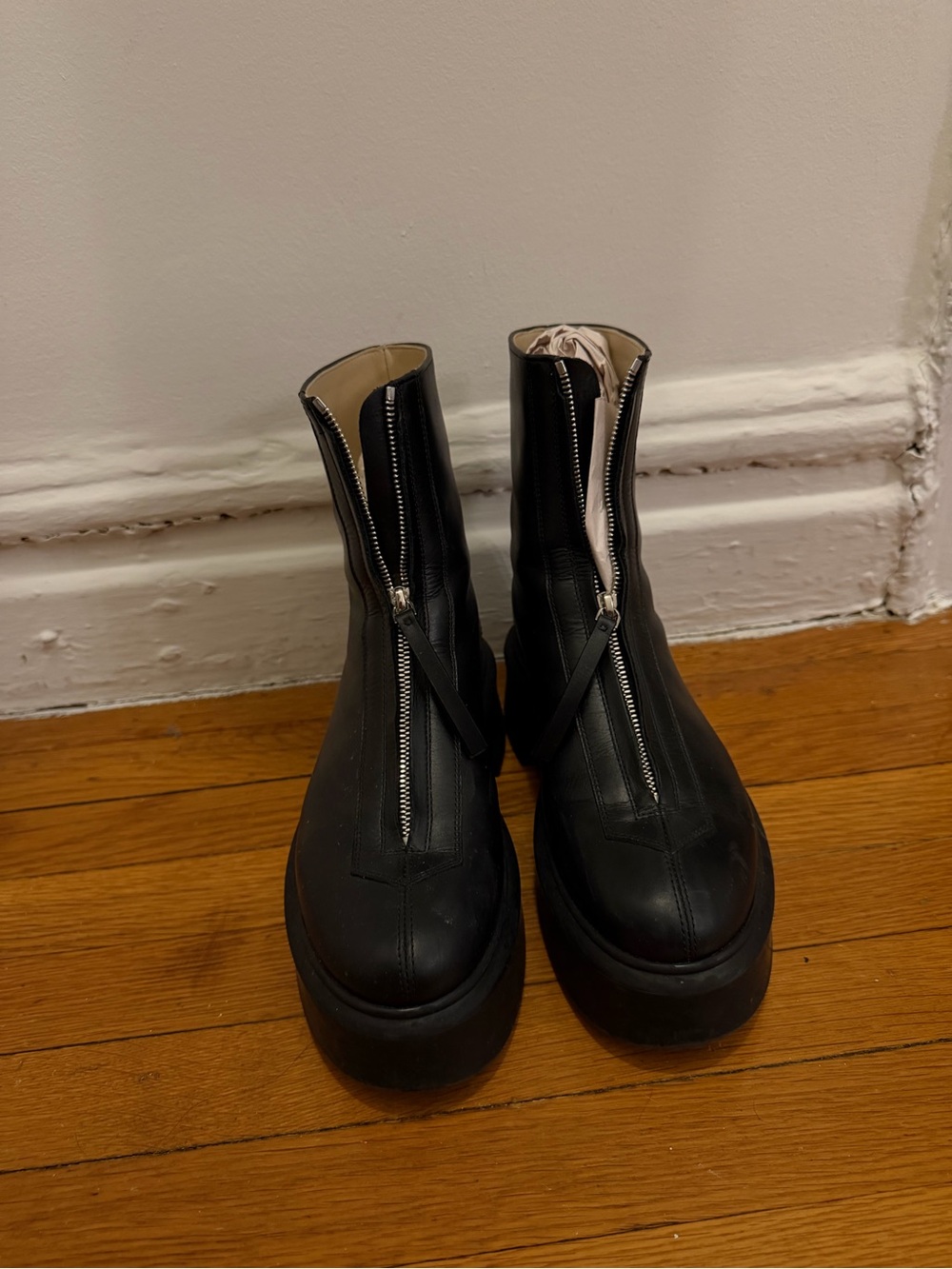 The Row Black Zipped Boot